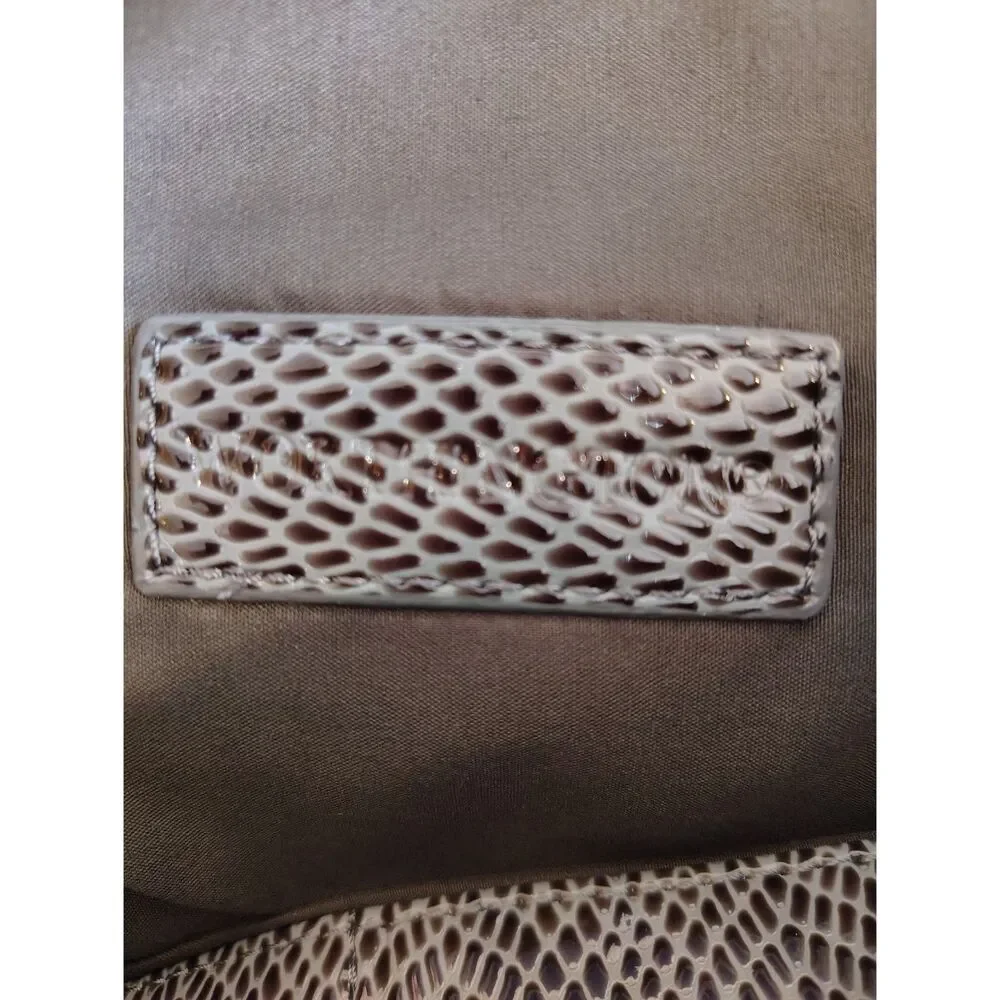 Worthington Evening Fog faux snake gathered front‎ Purse